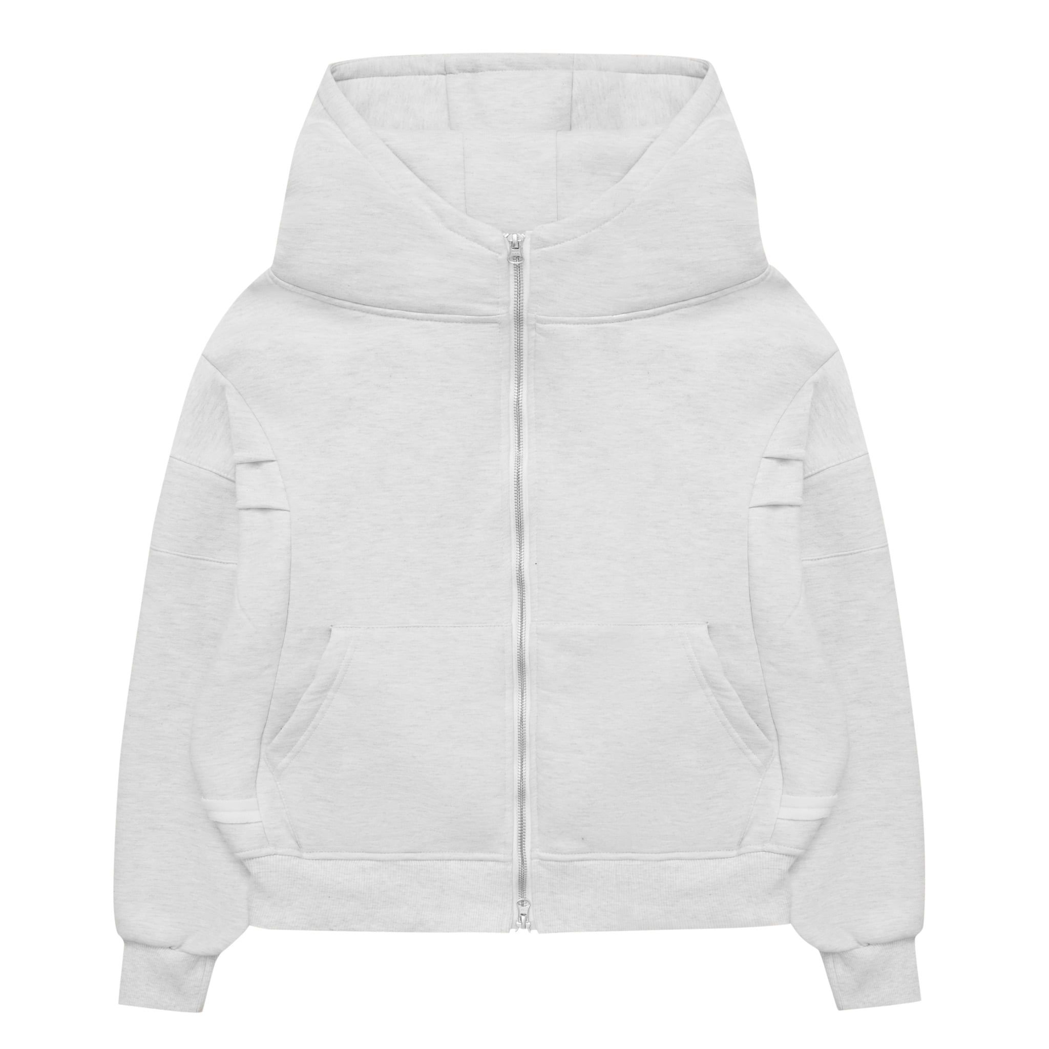  UMS HOODIE ZIP LIGHT GREY 