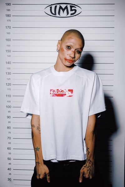  BSTT PINK/RED CAMO LOGO BOX TEE WHITE 