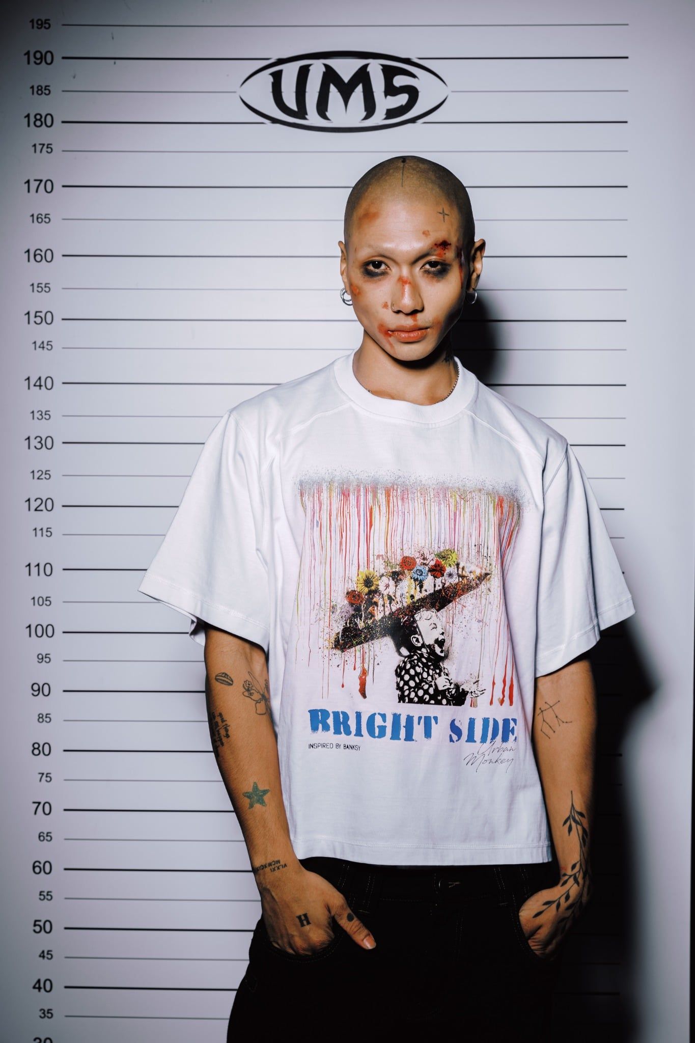  BSTT BANKSY BRIGHT SIDE TEE WHITE 