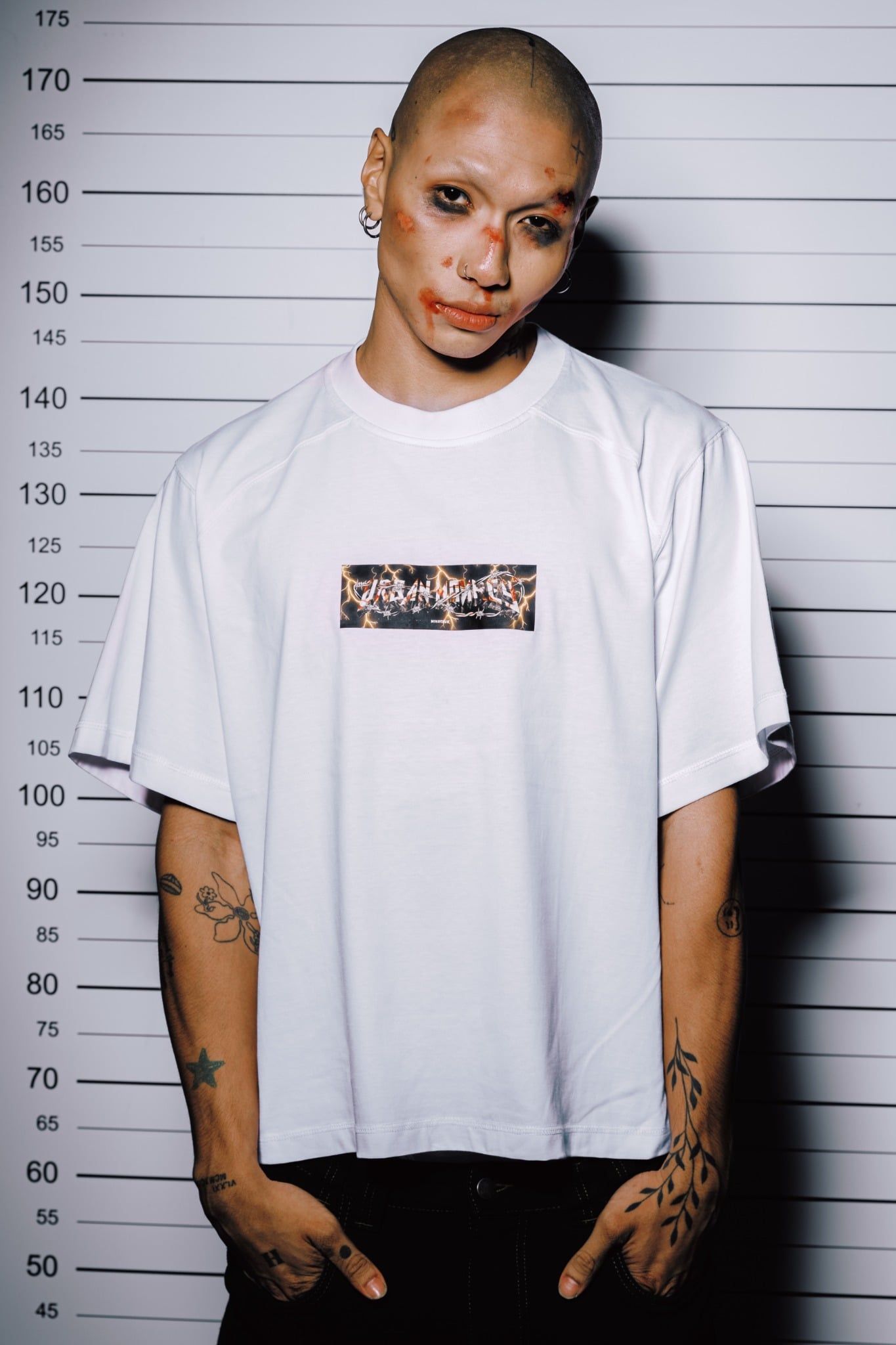  BSTT MINOTAUR LOGO BOX  TEE WHITE 