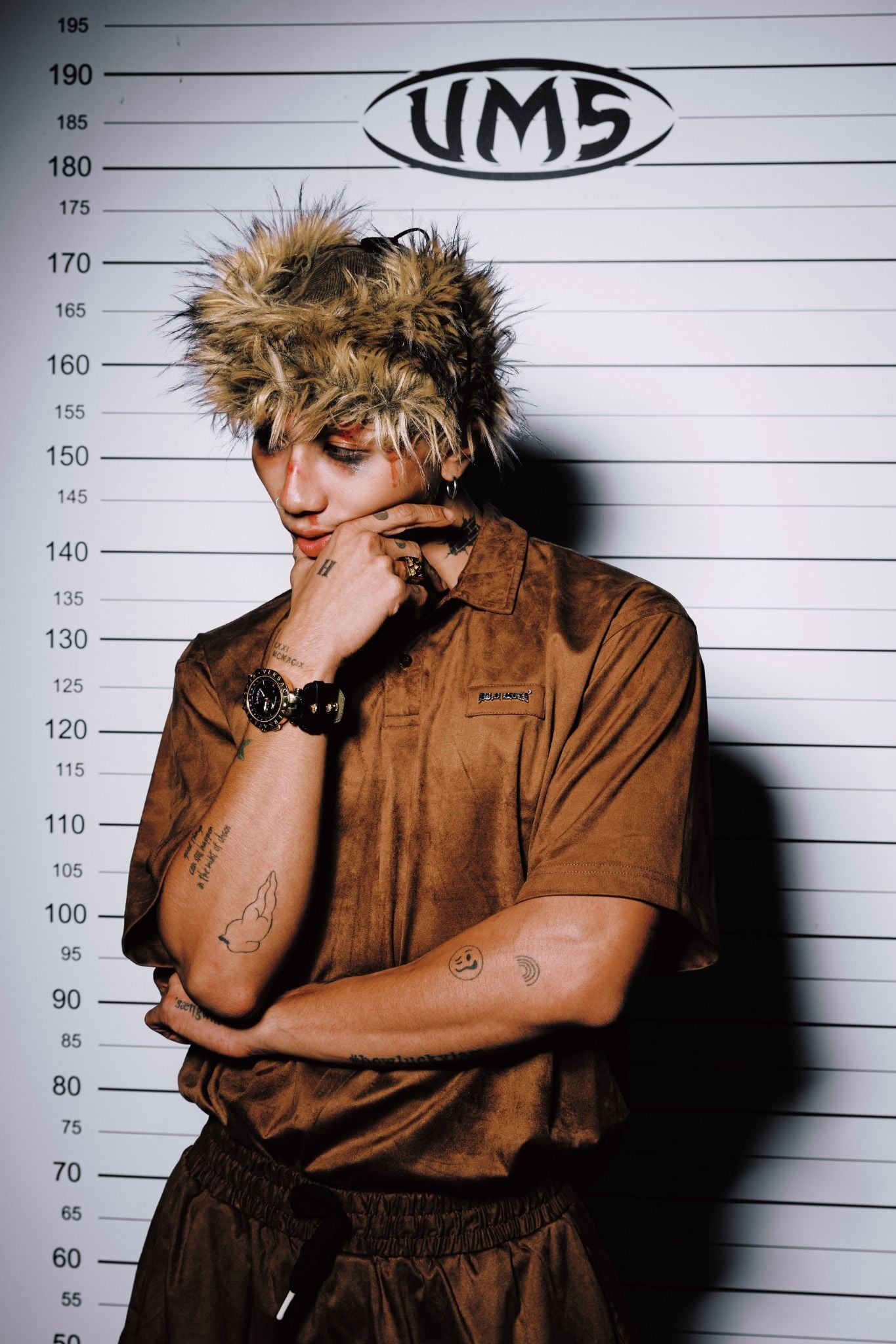  3D QUOTE SUEDE POLO BROWN 