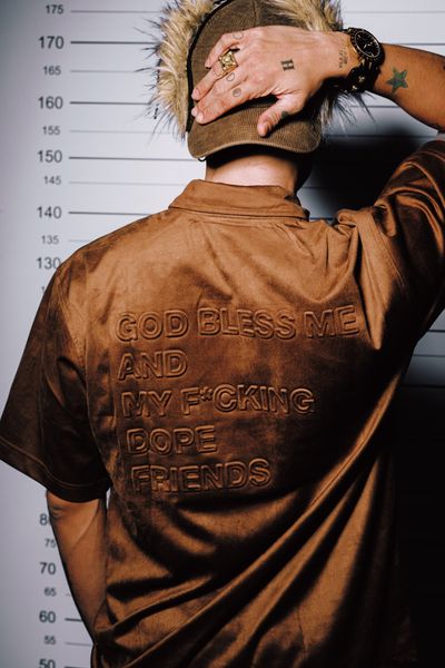  3D QUOTE SUEDE POLO BROWN 