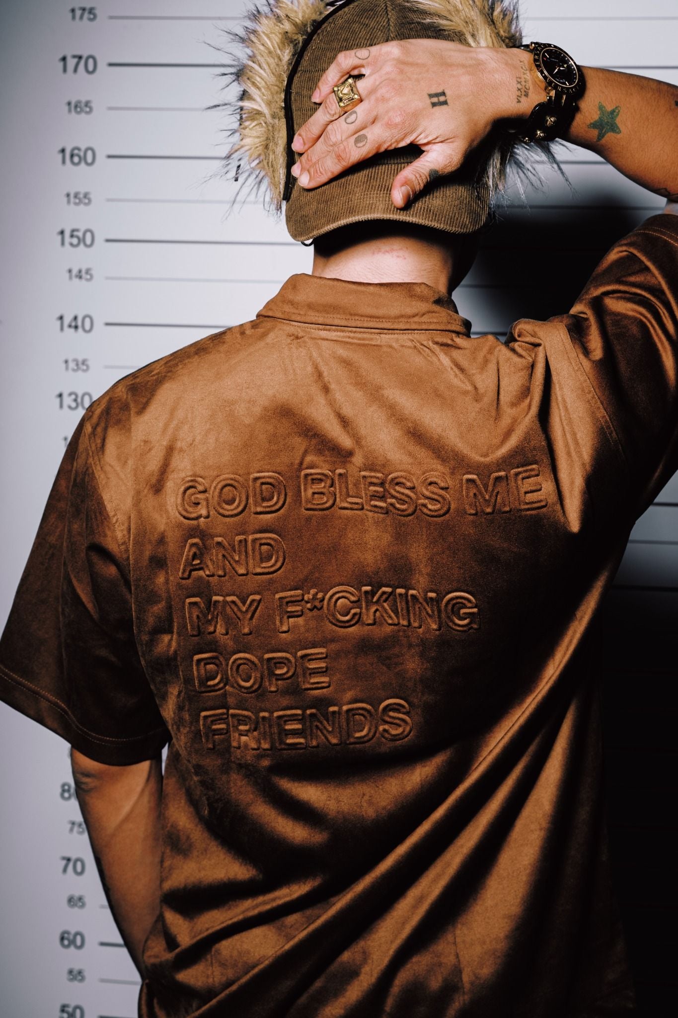  3D QUOTE SUEDE POLO BROWN 