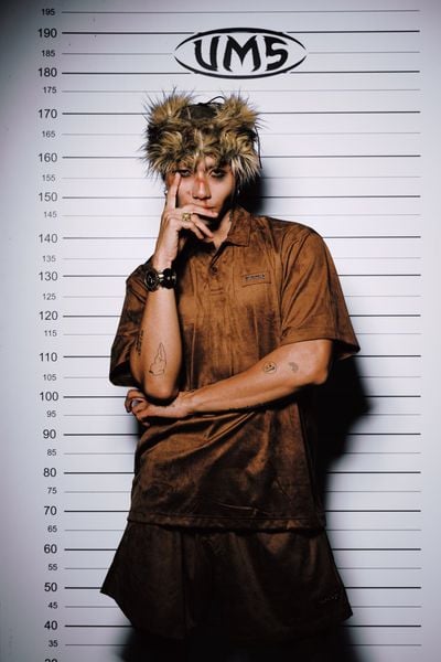  3D QUOTE SUEDE POLO BROWN 