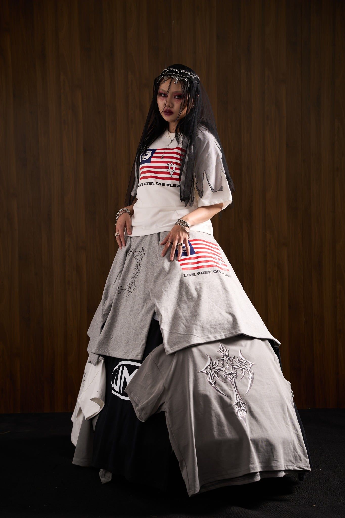  UMS FLAG TEE WHITE 