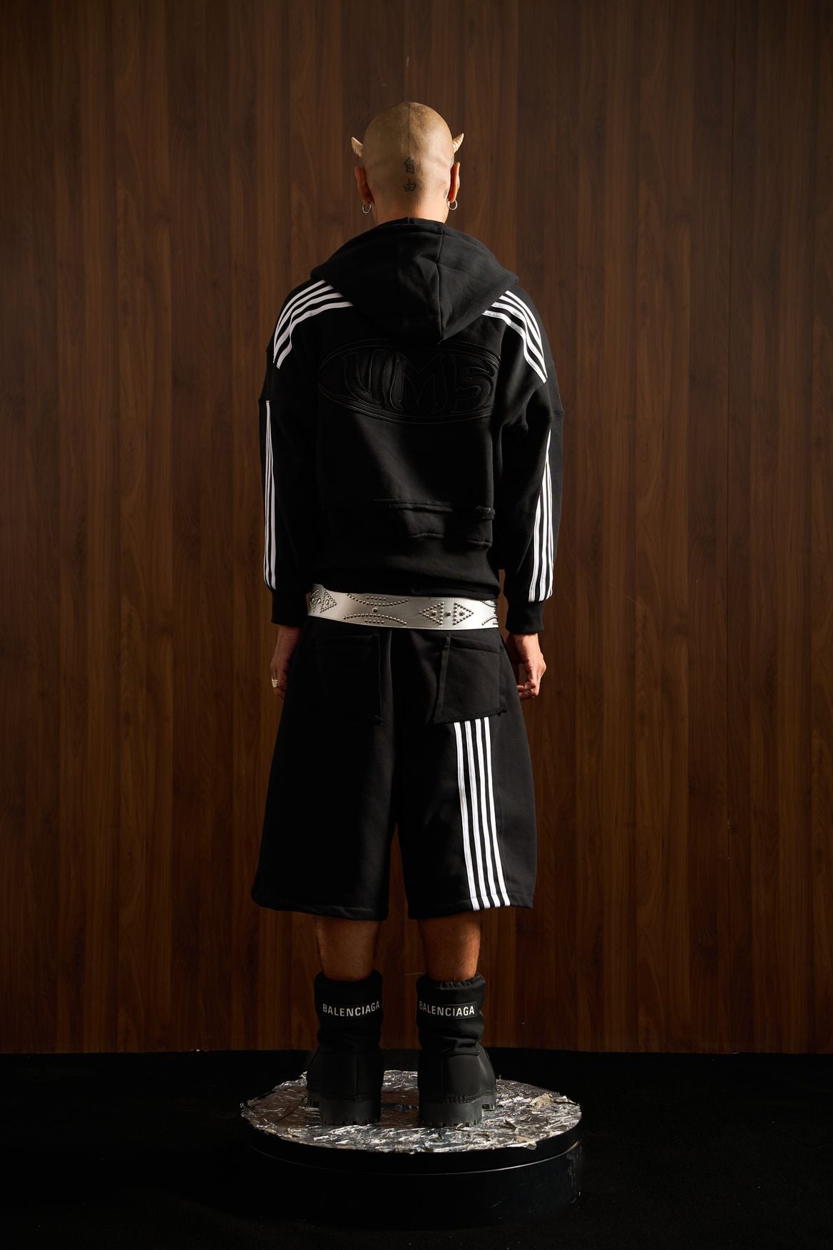  UMS HOODIE ZIP BLACK 