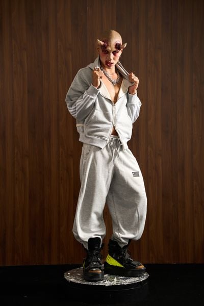  UMS HOODIE ZIP CEMENT GREY 