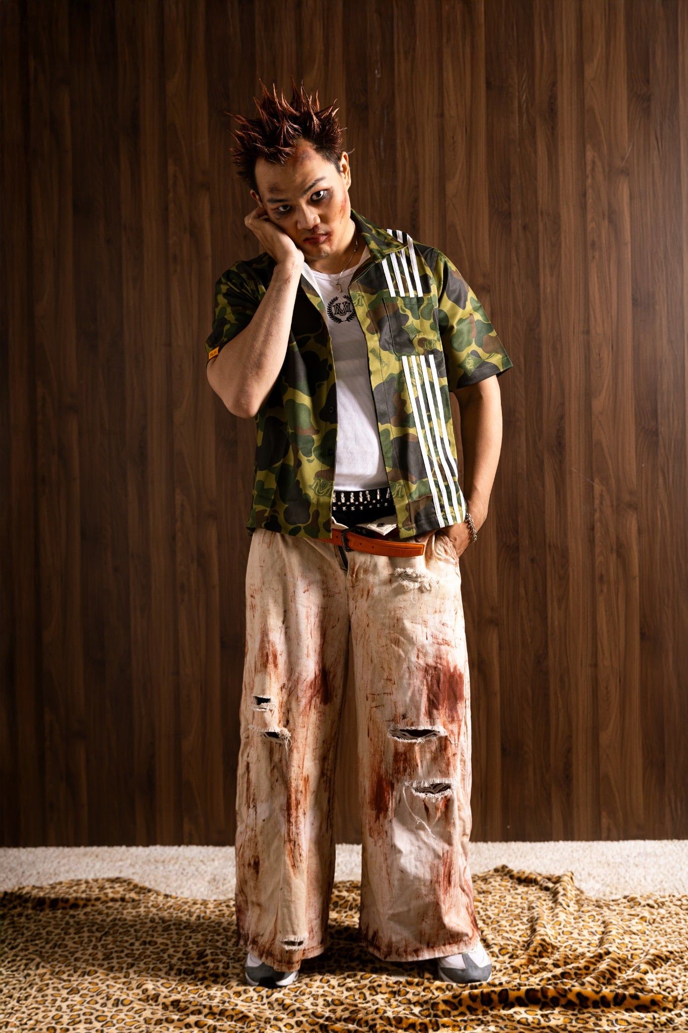  SIGNATURE MILLITARY GREEN CAMO SHIRT 