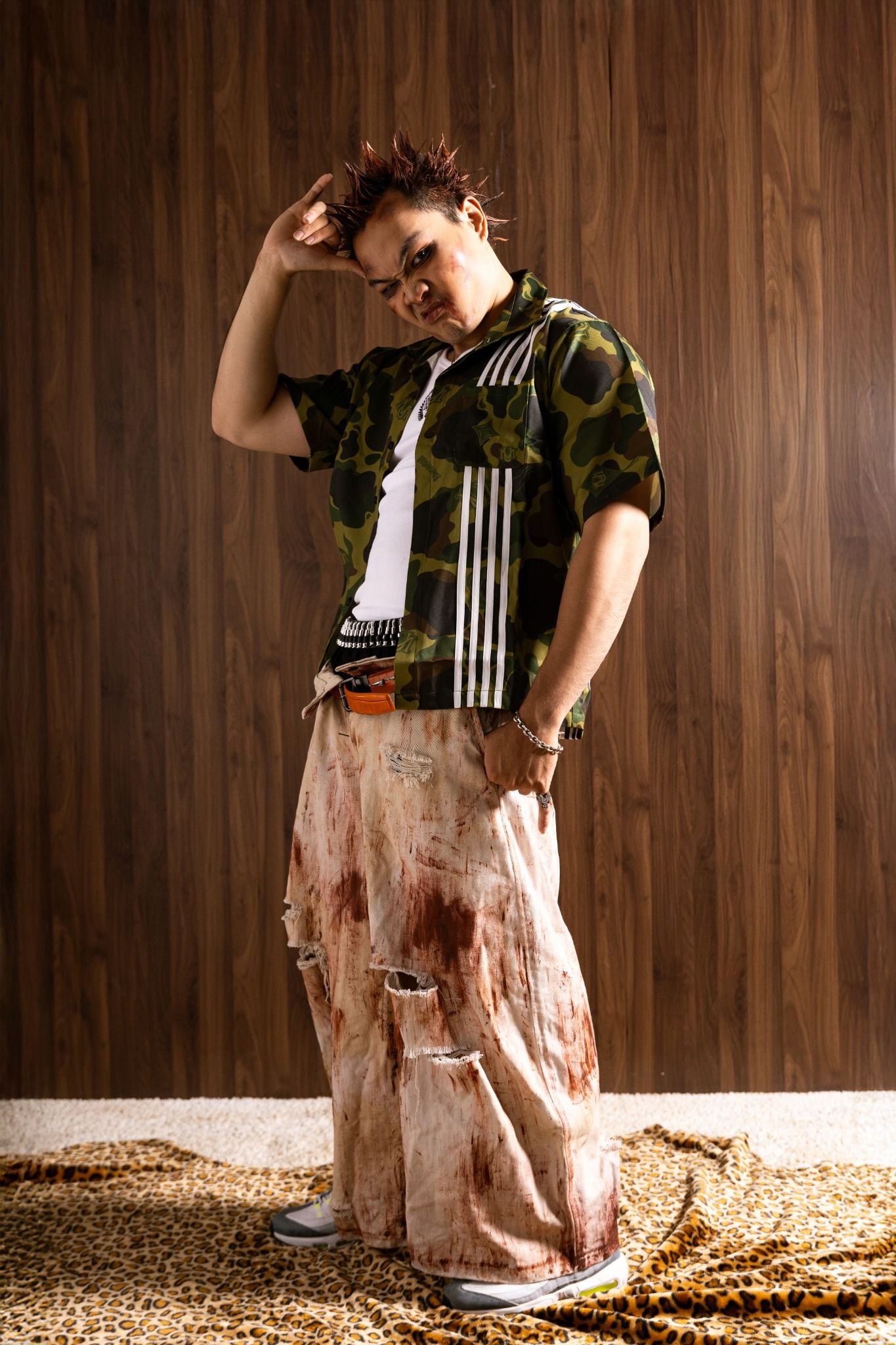  SIGNATURE MILLITARY GREEN CAMO SHIRT 