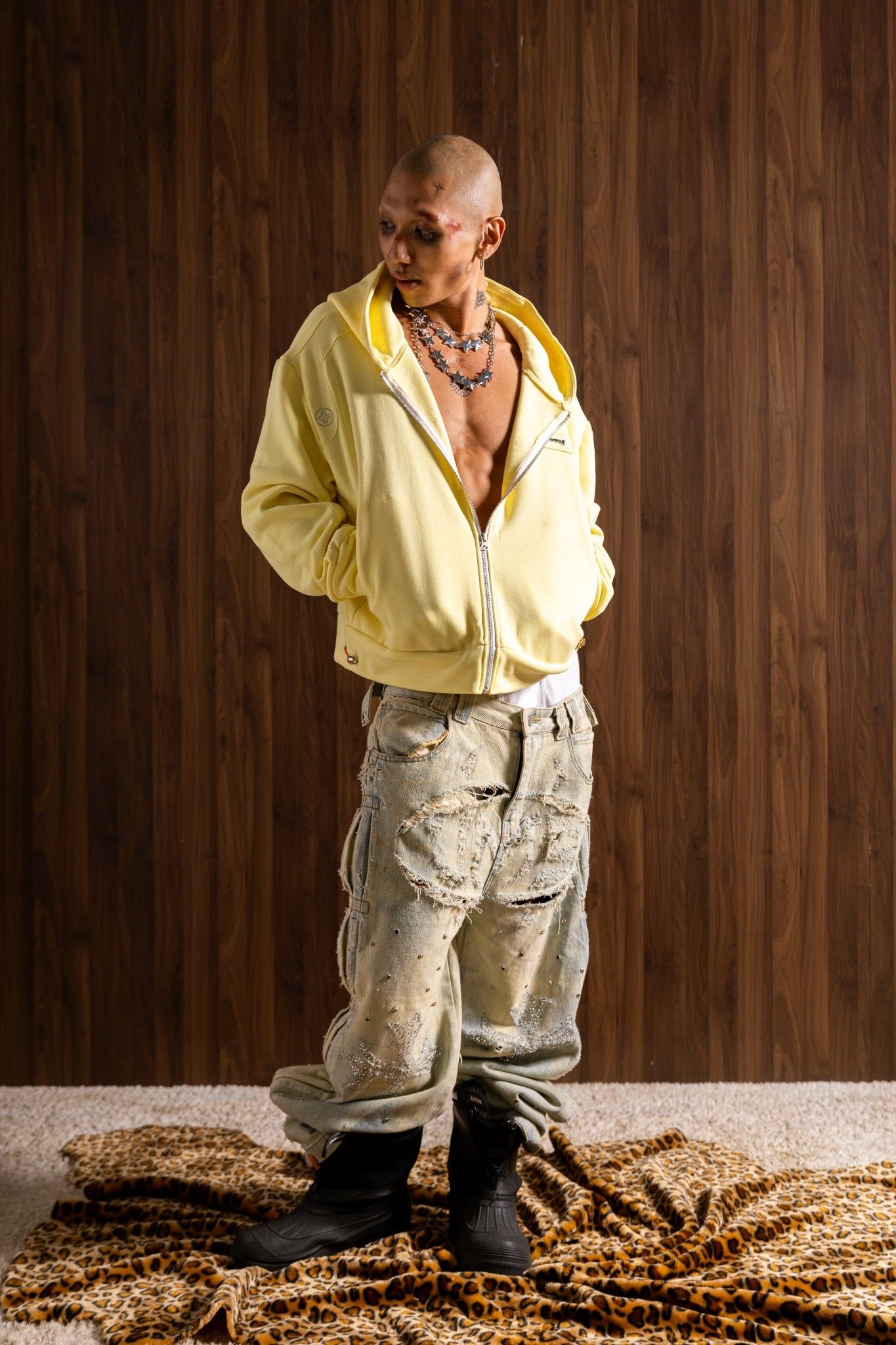  GOBLIN SIGNATURE BOXY HOODIE ZIP LIMELIGHT 