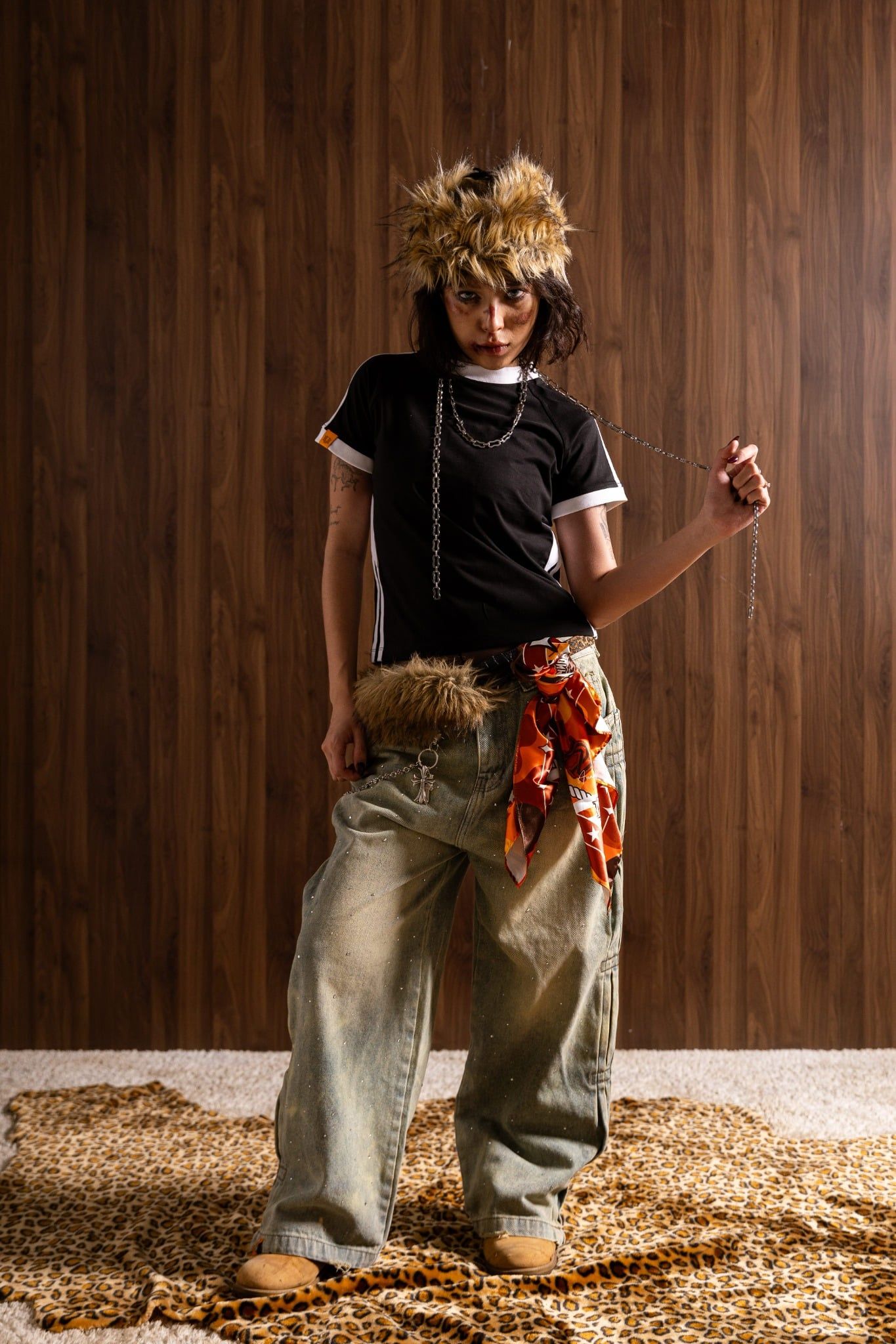  SPORTY BABY TEE BLACK 