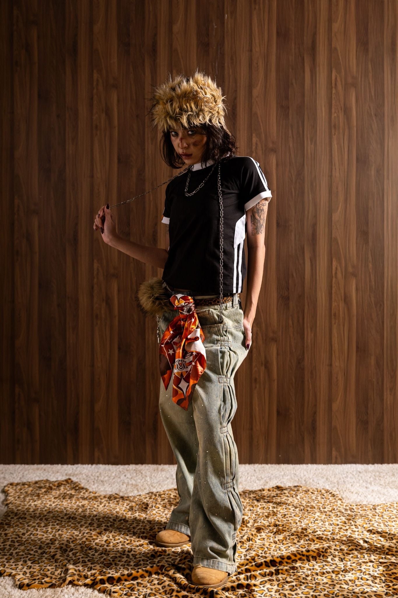  SPORTY BABY TEE BLACK 