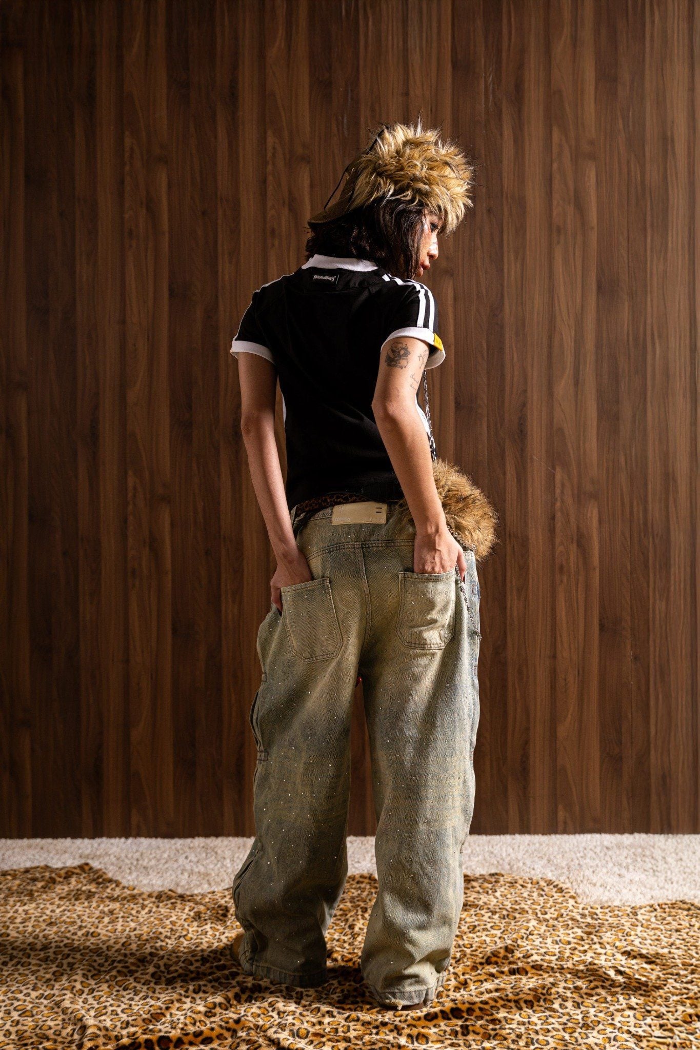  SPORTY BABY TEE BLACK 