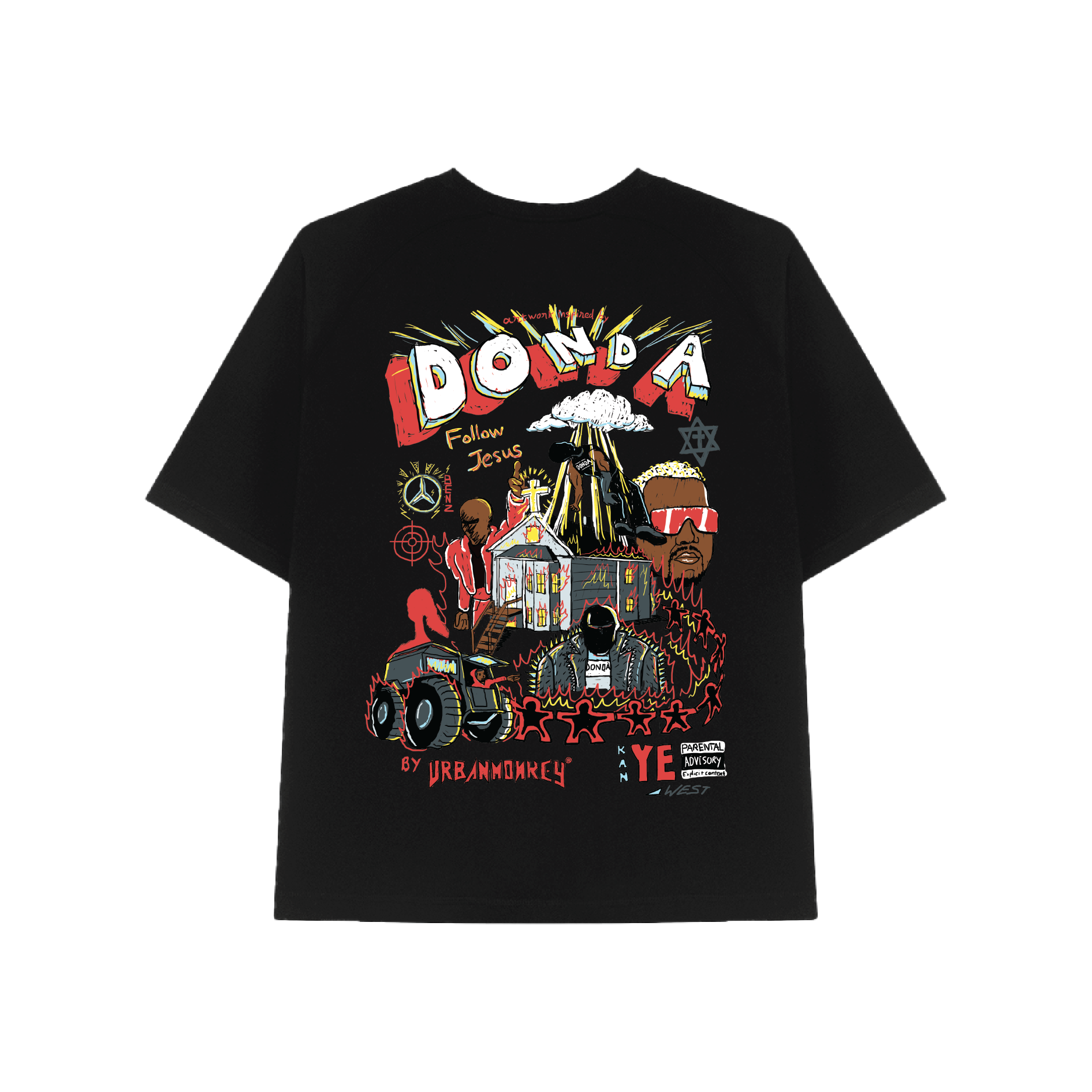  BSTT KANYE WEST DONDA TEE BLACK 