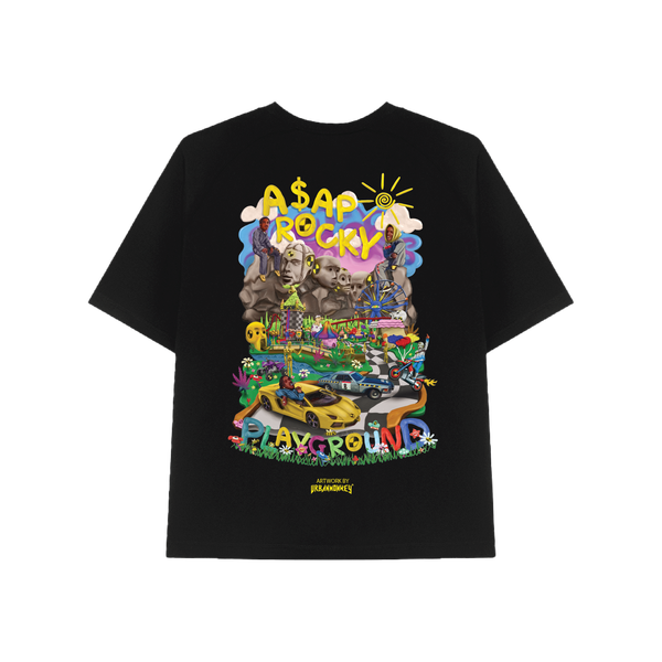  BSTT ASAP ROCKY PLAYGROUND TEE BLACK 