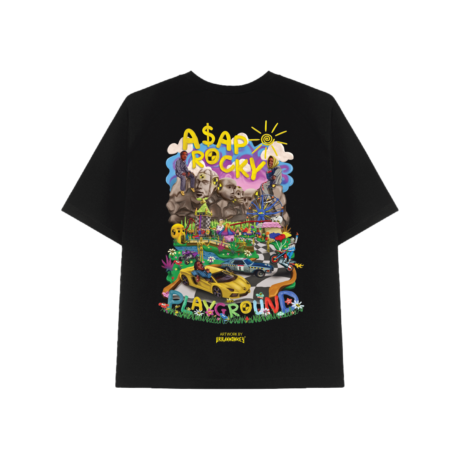  BSTT ASAP ROCKY PLAYGROUND TEE BLACK 