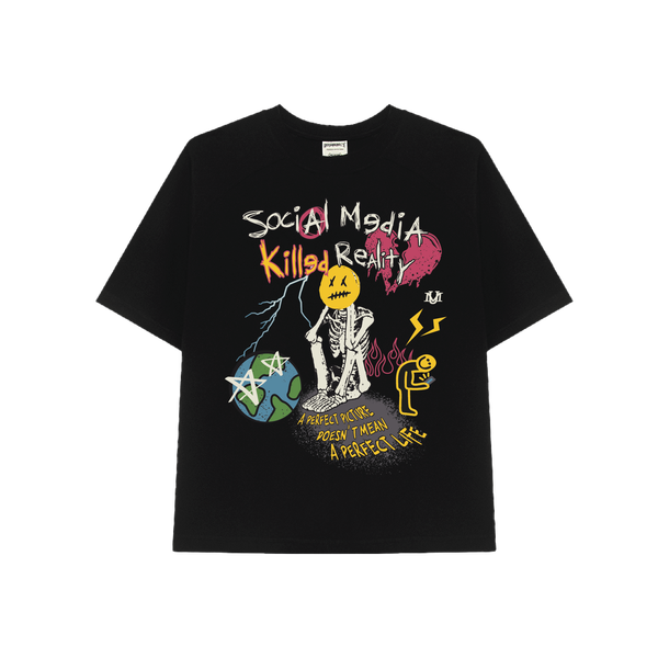  BSTT SOCIAL MEDIA K*LLED REALITY TEE BLACK 