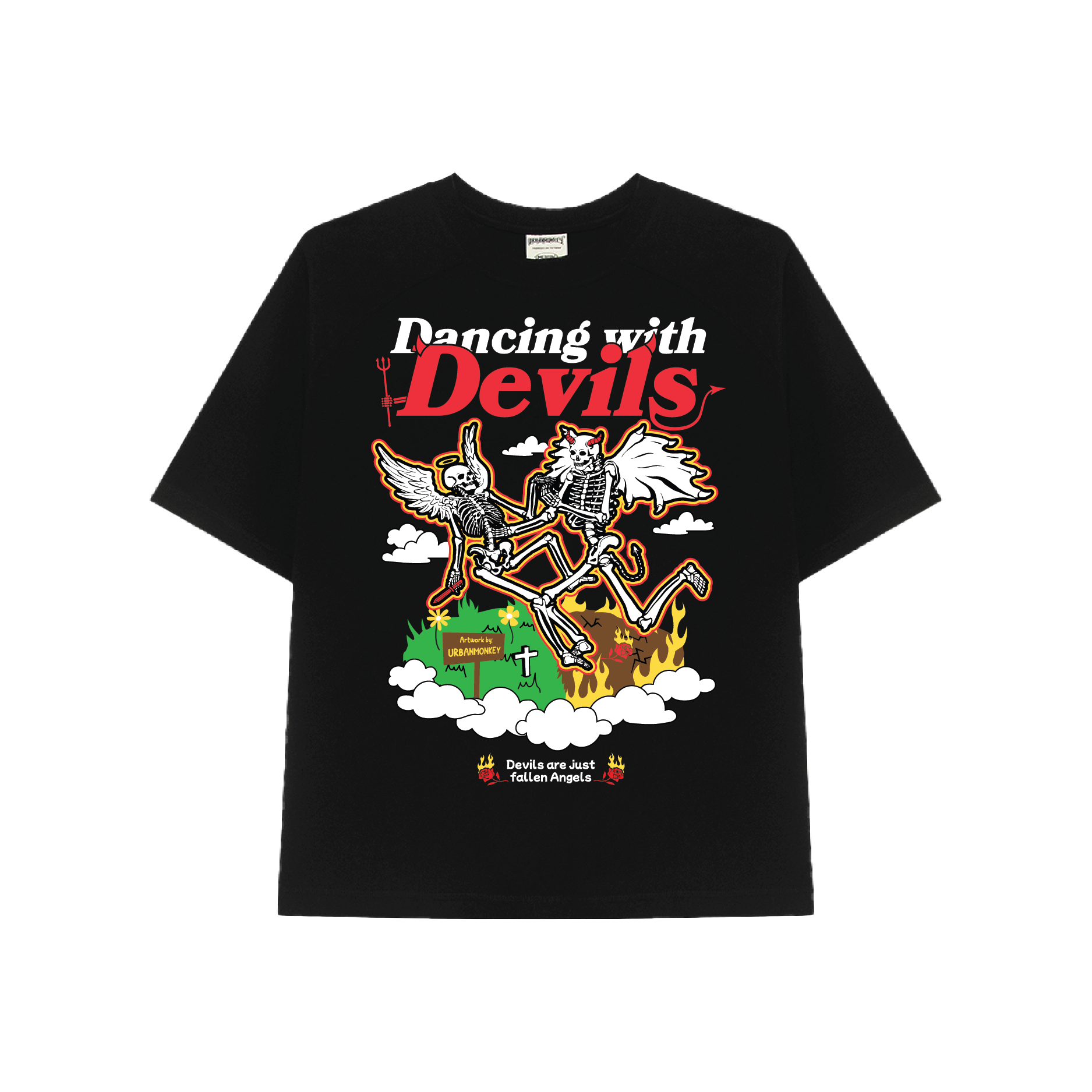  BSTT DANCING WITH DEVILS TEE BLACK 