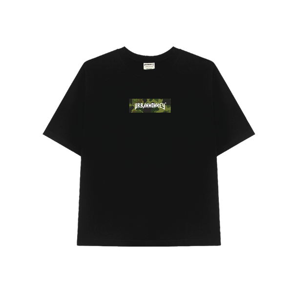 BSTT GREEN CAMO LOGO BOX TEE BLACK 