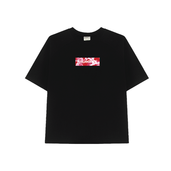  BSTT PINK/RED CAMO LOGO BOX TEE BLACK 