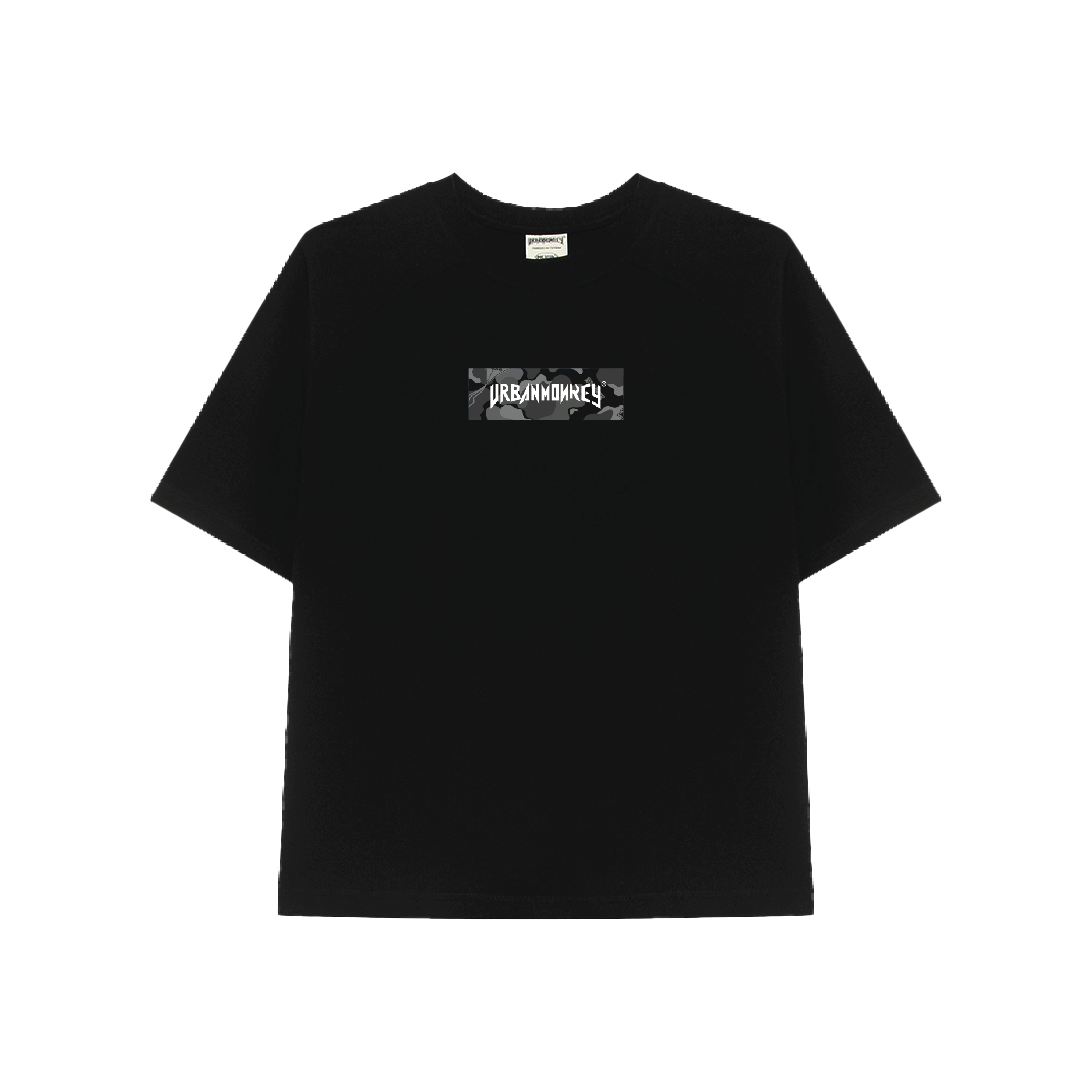  BSTT GREY CAMO LOGO BOX TEE BLACK 