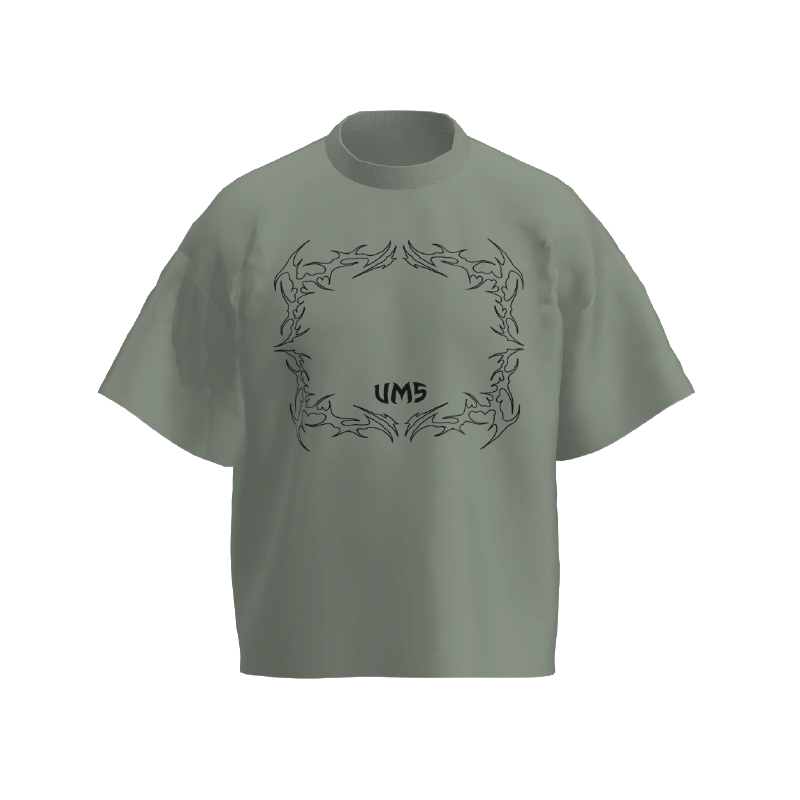 UMS FRAME TEE CEMENT GREY 