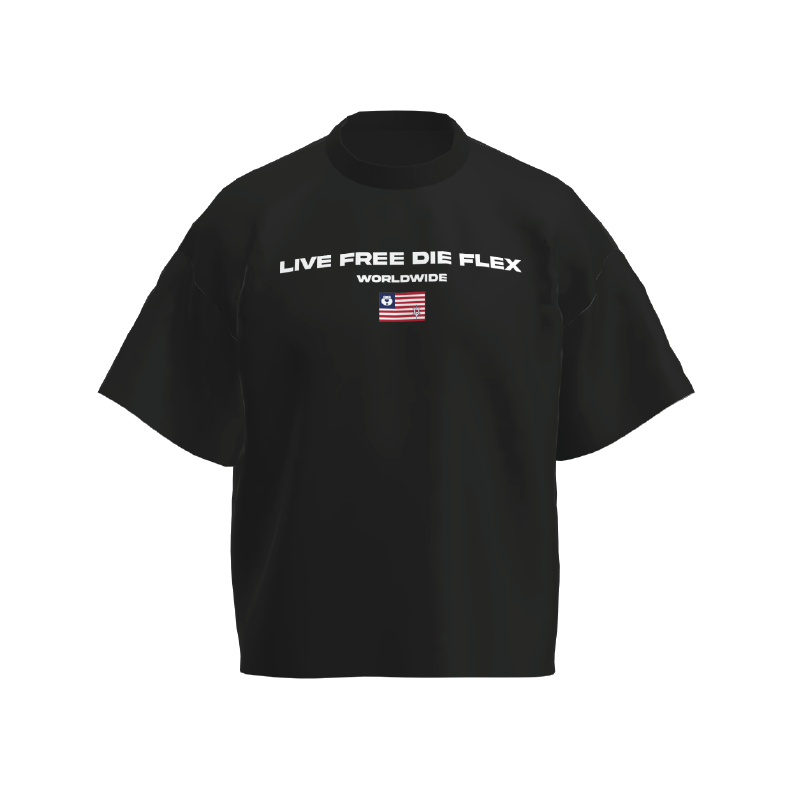  LIVE FREE DIE FLEX TEE BLACK 