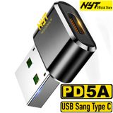  Đầu Chuyển USB Sang Type C 5A 480Mbps NYT CD106 Loại Cao Cấp Cắm Là Chạy 