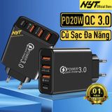  Củ Sạc Nhanh 25W Cổng Type C & USB A Quick Charge 3.0 NYT Live CS102 