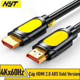  Dây HDMI 2.1 8K UHD 48Gbps NYT H2H211 Bện Lưới, Đầu Metal Mạ Vàng Cao Cấp - BH 24T Chính Hãng 