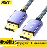  Cáp Displayport 1.4 8K@60Hz, 4K@144Hz, 2K@165Hz Đầu Metal Bện Lưới Cao Cấp NYT N47 - BH 24T Đổi Mới 