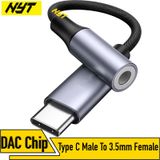  Cáp Chuyển Tai Nghe Type C Sang 3.5mm DAC Smart Chip NYT CD102 Hỗ Trợ Cho Hầu Hết ĐT Hiên Nay 