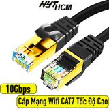  Cáp Mạng Đúc Sẵn Cat7 10Gbps Dây Tròn Cao Cấp NYT N27 - BH 12T Chính Hãng 