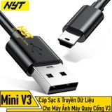  Cáp Mini USB V3 Sạc & Truyền Dữ Liệu Cho Máy Ảnh, MP3, MP4, DVR, Ổ Cứng .v.v.. NYT DLN101 
