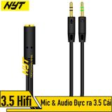  Jack Chuyển Mic & Tai Nghe Ra 1 Cổng 3.5mm Female NYT CD104 