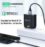  Dây Sạc Android Micro USB 0.25M - 2M, Công Nghệ Sạc Nhanh QC 3.0 3A 5V USM101 - BH 12T Chính Hãng 