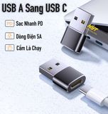  Đầu Chuyển USB Sang Type C 5A 480Mbps NYT CD106 Loại Cao Cấp Cắm Là Chạy 