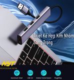  Bộ Chia USB 3.0 4 Cổng, 7 Cổng NYT N32 5Gbps Tốc Độ Cao Hợp Kim Nhôm Cao Cấp 