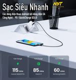 Cáp Sạc Type C 100W Siêu Nhanh Cho Điện Thoại, Máy Tính ID Tech USC104 BH 12T Đổi Mới 