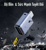  Đầu chuyển đổi USB sang Type C 3.0 Vỏ Nhôm Nguyên Khối Cao Cấp, Truyền Dữ Liệu Tốc Độ Cao Ổn Định 