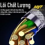  Cáp Sạc Nhanh Type C PD 100W Dù Nhôm Đen Cao Cấp NYT N93 