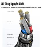  Cáp Sạc Nhanh Type C PD 100W Dù Nhôm Đen Cao Cấp NYT N93 