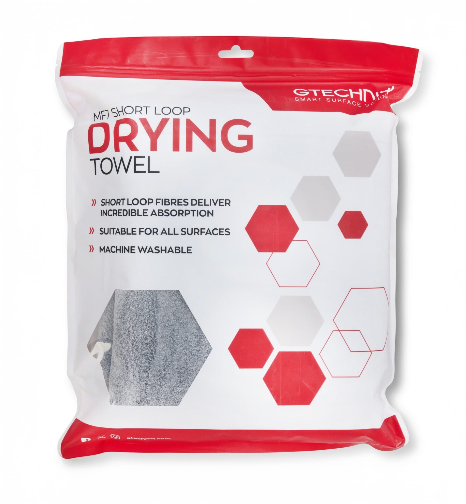  Khăn Lau Khô Công Nghệ Thông Minh - Gtechniq - MF7 Short Loop Drying Towel 90cm x 70cm 