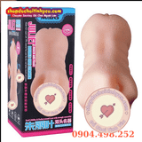  Âm đạo giả 2 đầu miệng môi răng lưỡi mềm mại cầm tay cho nam 