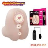  Âm Đạo Giả Dạng Silicone Rung Cầm Tay Có Lông Mềm Mịn BAILE 