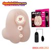 Âm Đạo Giả Dạng Silicone Rung Cầm Tay Có Lông Mềm Mịn BAILE