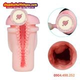  Âm Đạo Giả Rung Hút Thụt Thiết Kế Khoang Hạt Nổi 3D Chân Thực 