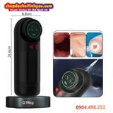  Âm Đạo Giả Rung Hút Thụt Thiết Kế Khoang Hạt Nổi 3D Chân Thực 