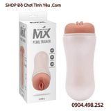  Âm Đạo Giả Silicon Cầm Tay Mềm Mại Khít Chặt MX PEARL TRAINER 