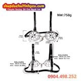  Áo Khóa Ngực SM Chất Liệu Thép Không Gỉ Khống Chế Bạn Tình 